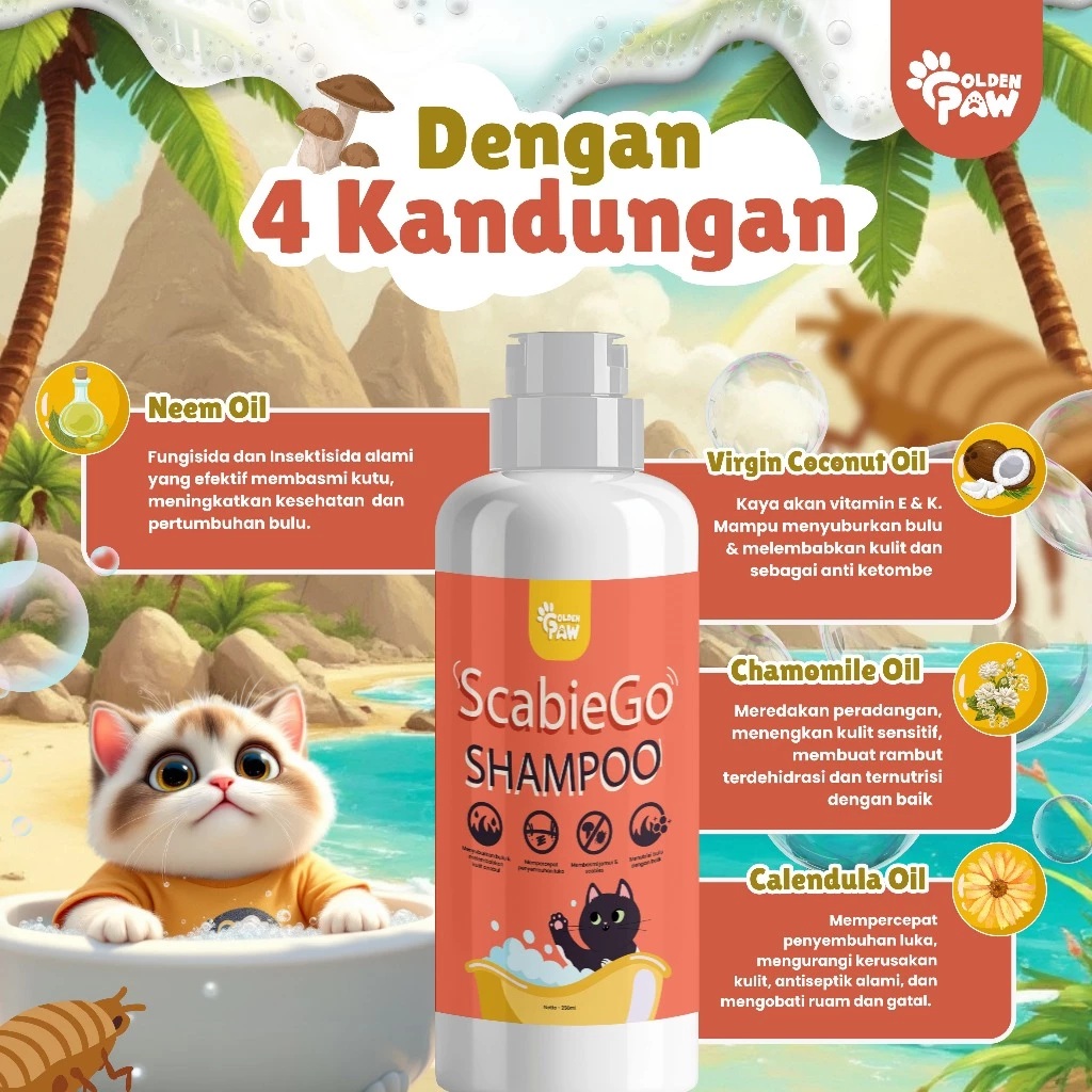  Golden Paw ScabieGo Shampoo