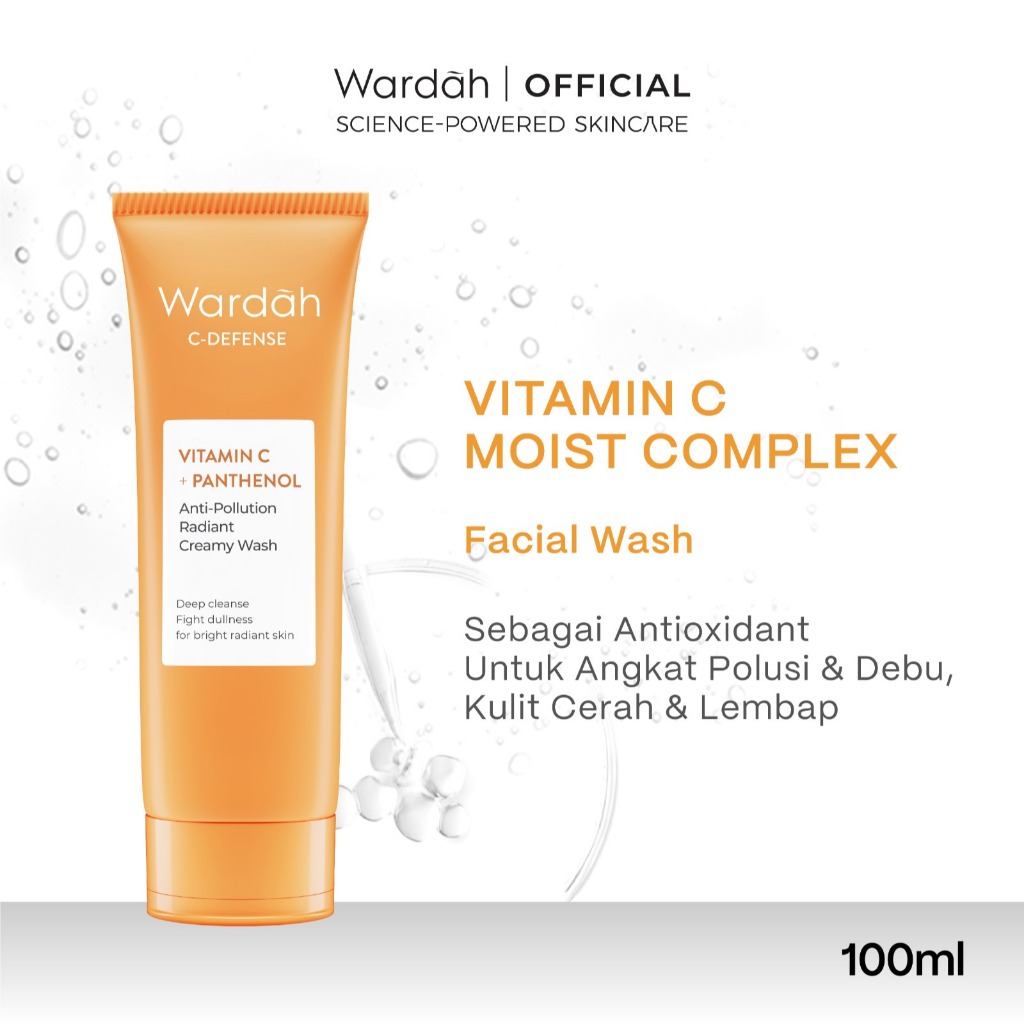 Paragon Technology and Innovation Wardah C-Defense Vitamin C + Panthenol Anti-Pollution Radiant Creamy Wash