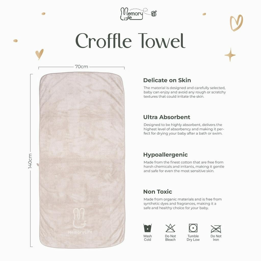 Sinar Mutiara Kasih MemoryLife Croffle Towel