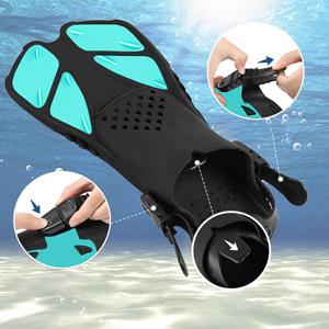 Mounsea Snorkel Fins Adjustable Buckles 4