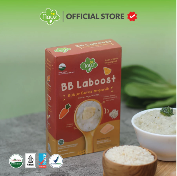 Hassana Boga Sejahtera Nayz BB Laboost Bubur Beras Organik Kakap 8+