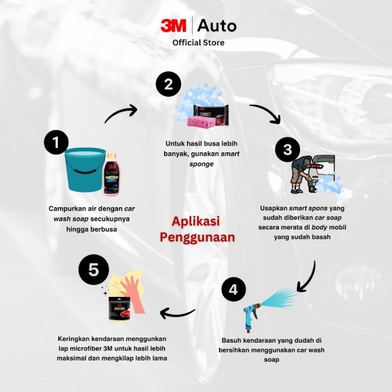3M Car Wash Soap Gold Series 3