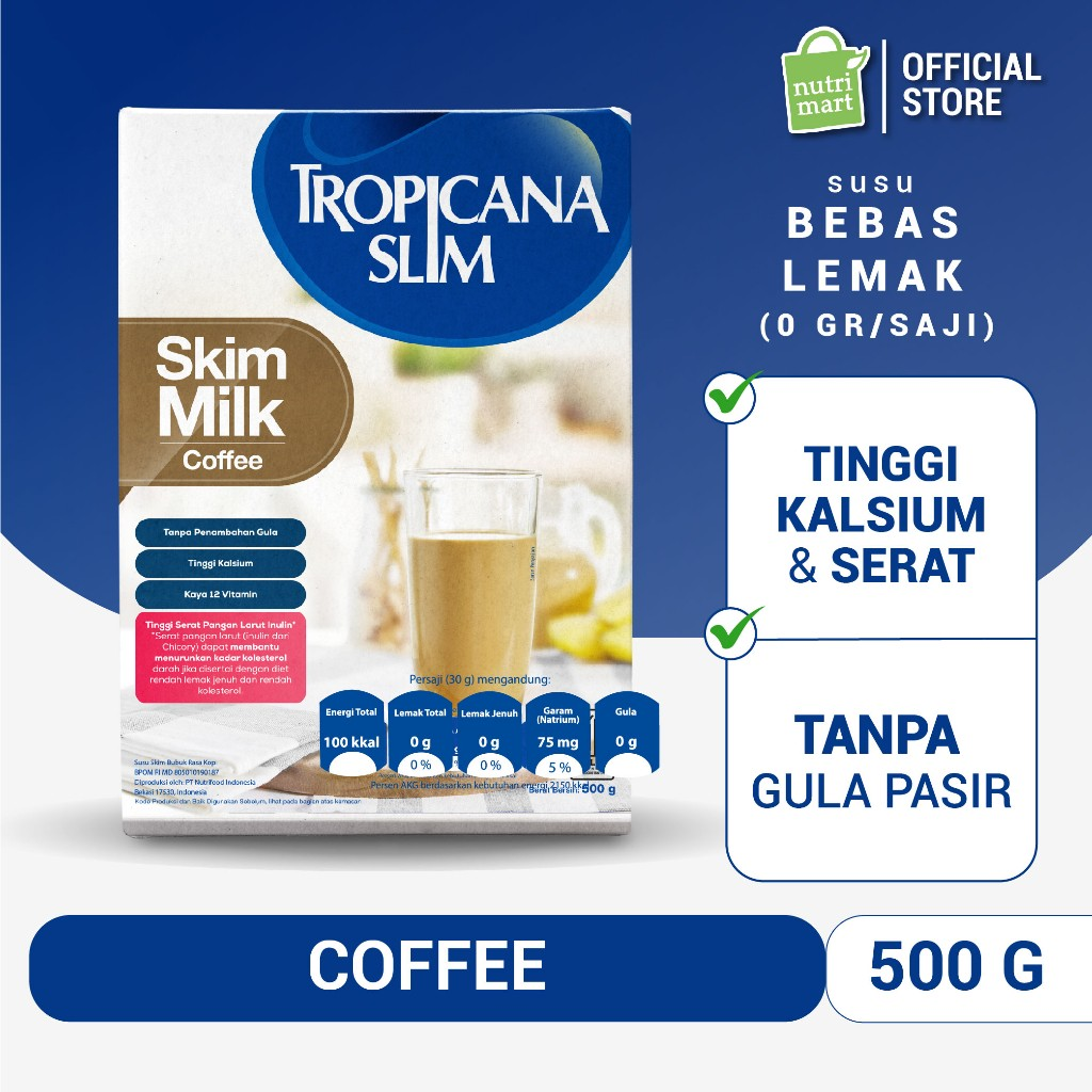 Nutrifood Tropicana Slim Skim Milk Fiber Pro Coffee
