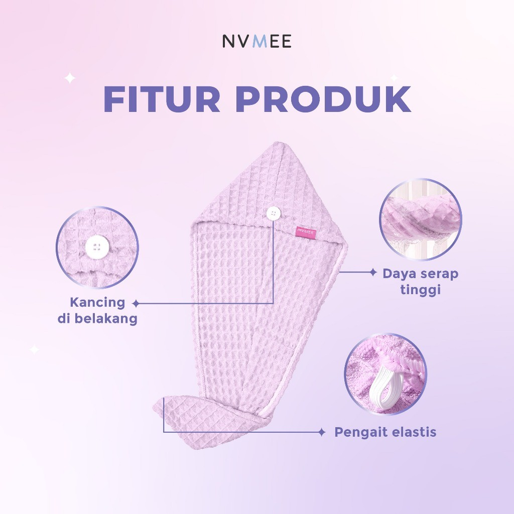  NVMEE Waffle Hair Towel