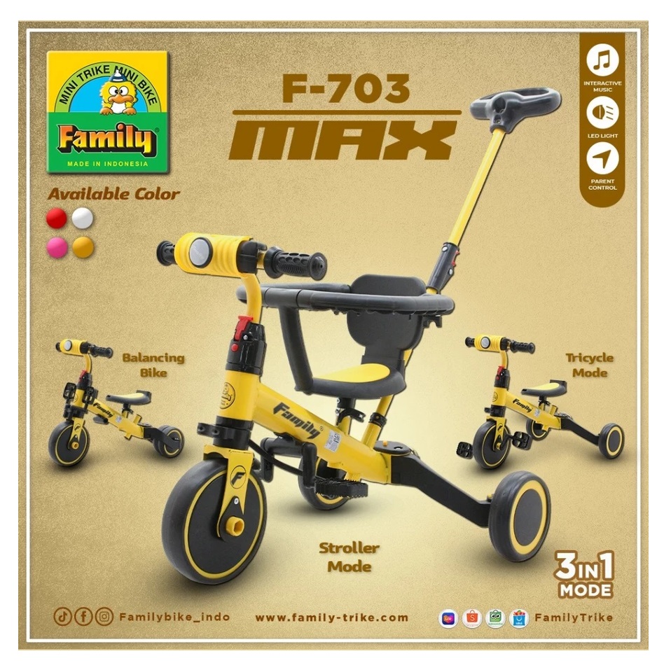 Jakarta Tunggal Citra Family Balance Bike MAX F-703