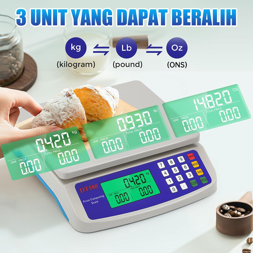  Zenor Timbangan Digital 50 kg DT580