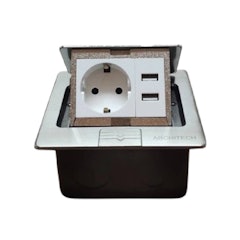 ARCHITECH Stop Kontak Lantai + 2 USB