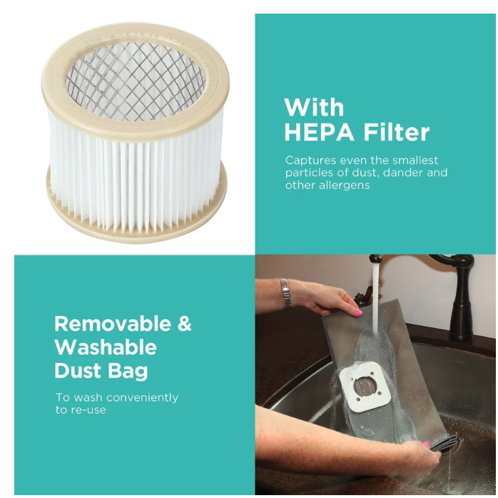 Stanley Black & Decker Black+Decker Vacuum Cleaner with Filter BDWD10