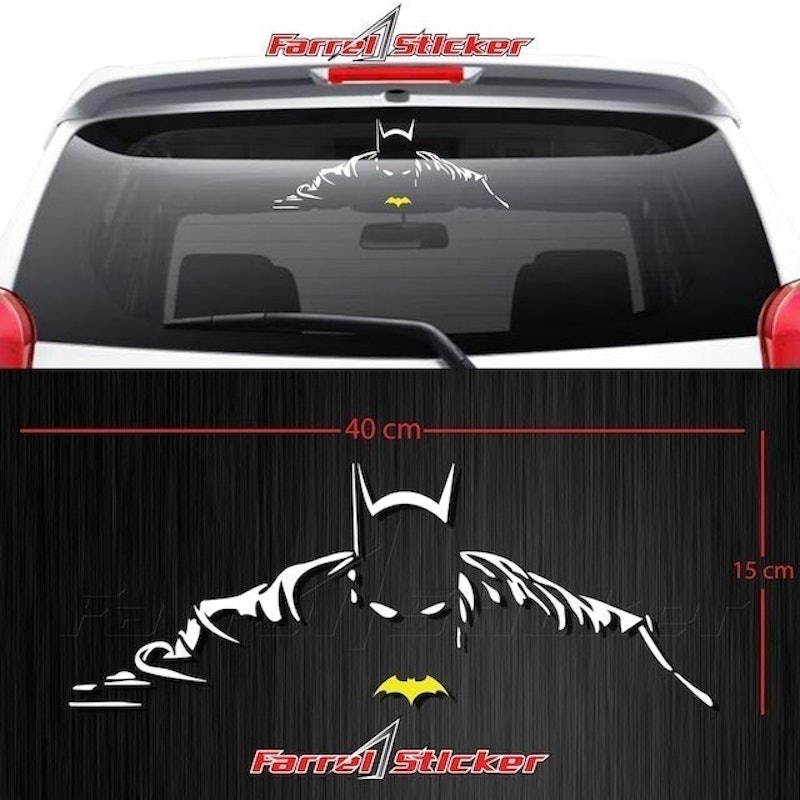 Stiker Mobil Siluet Batman 2