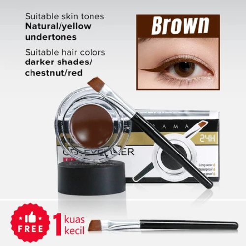 Candy Jelly Trading International Music Flower 2 in 1 Eyebrow & Eyeliner Gel Brown