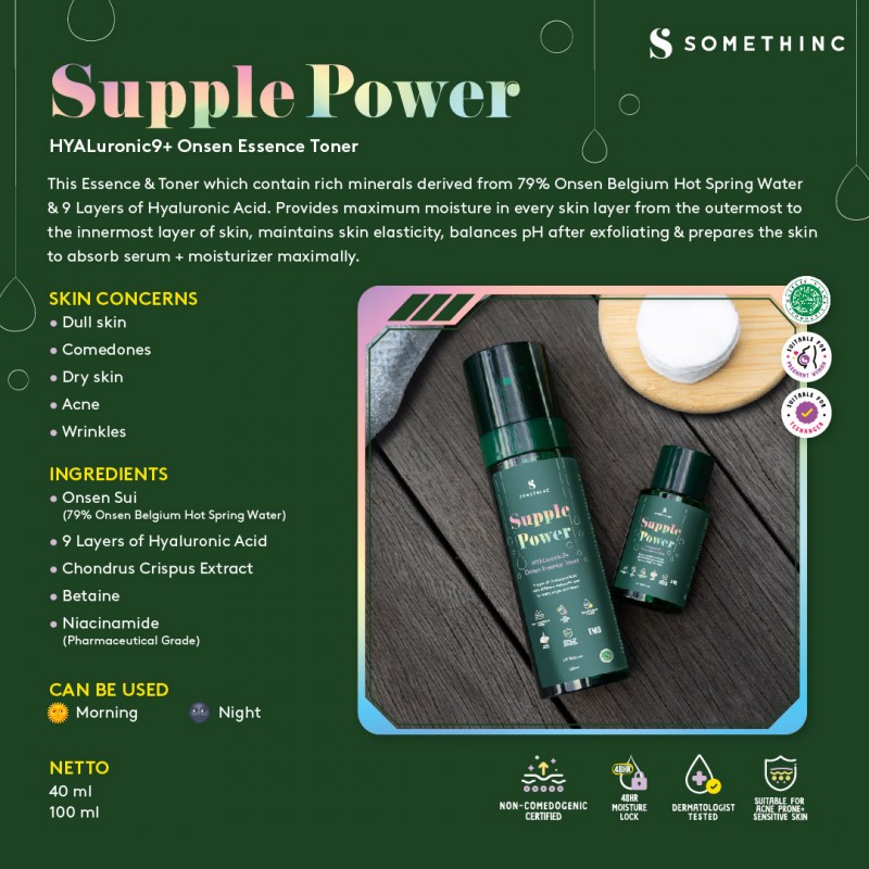 SOMETHINC  SUPPLE POWER Hyaluronic9+ Onsen Essence Toner