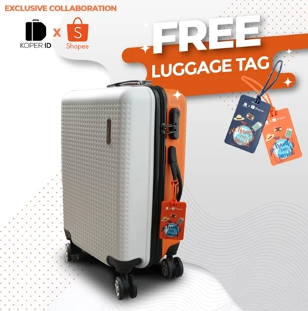 Polo City x Shopee Tas Koper Hardcase size 20 inch Dual Tone Color