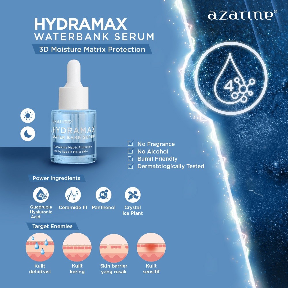 Wahana Kosmetika Indonesia Azarine® Hydramax Water Bank Serum