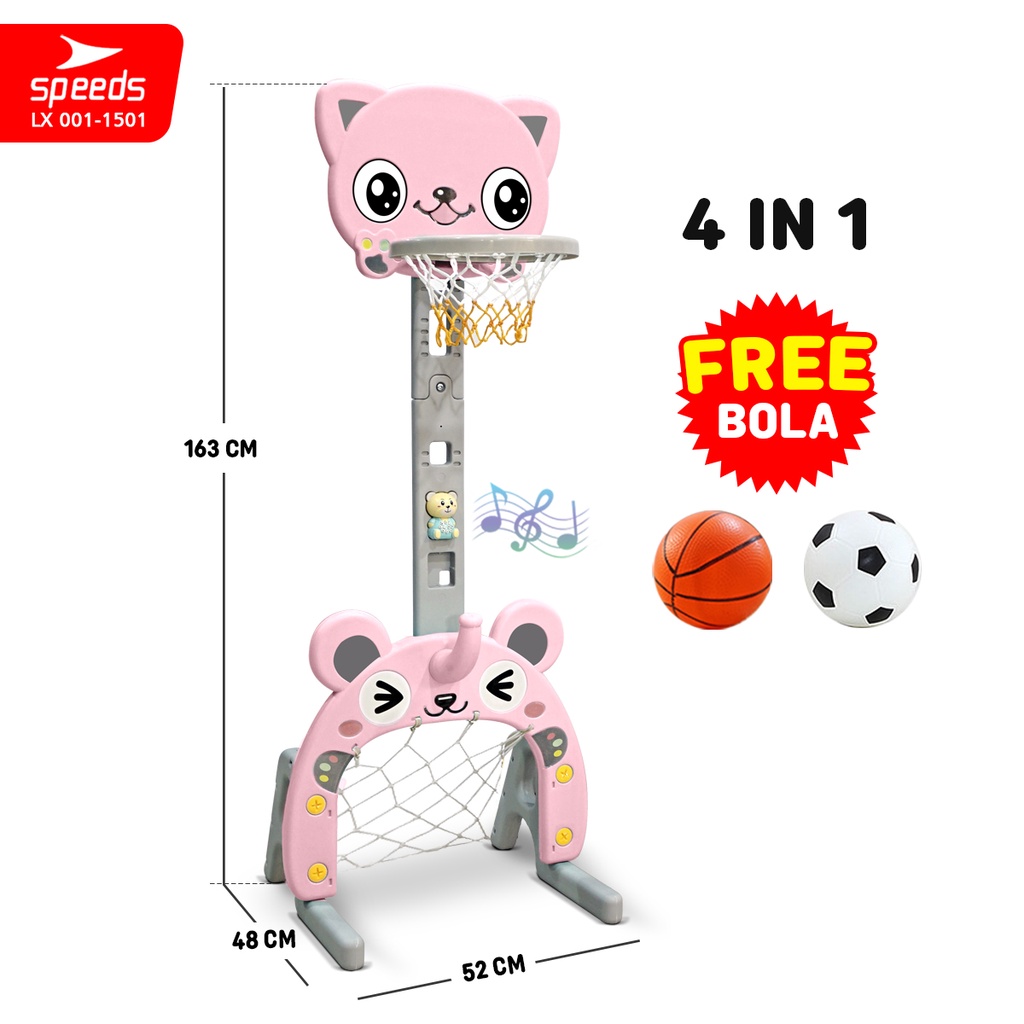 Speeds Mainan Ring Bola 4in1