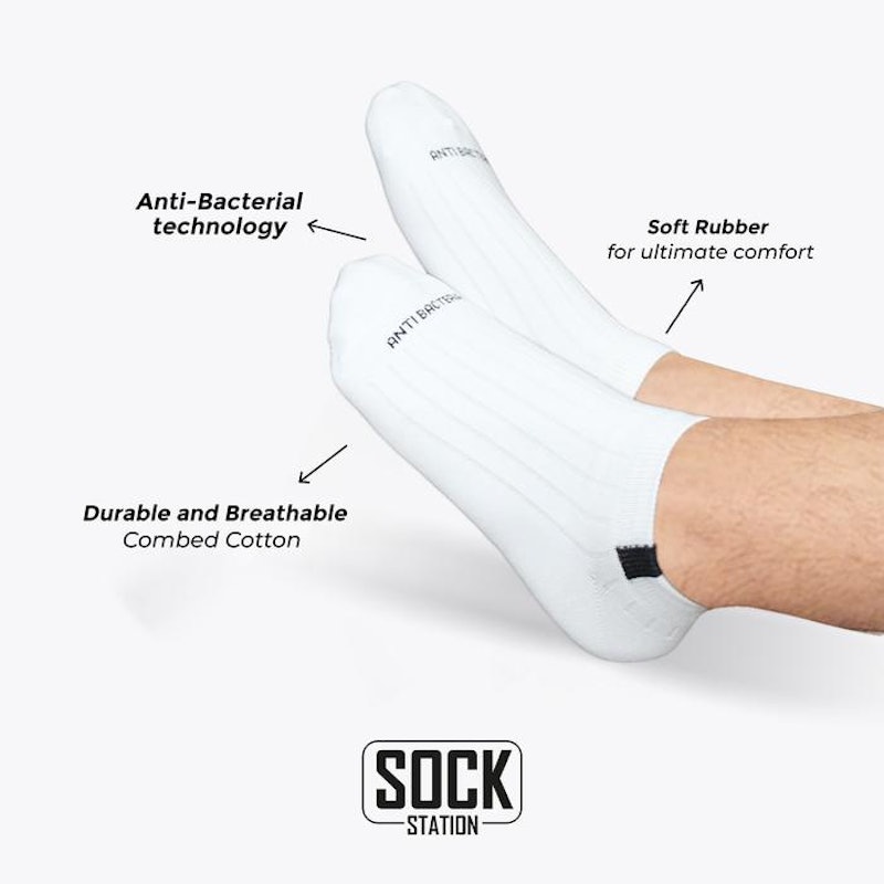 Sock Station Men Casual Sneaker Sock Salur Anti Bacteria 2