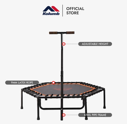 Kolumb Trading Indonesia Kolumb Sport Trampoline Jump Fit Black Orange Hexa YDF1006