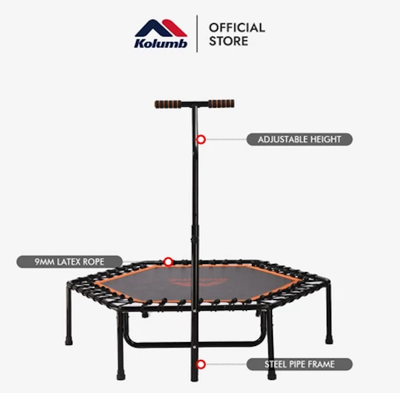 Kolumb Sport Trampoline Jump Fit Black Orange Hexa 5