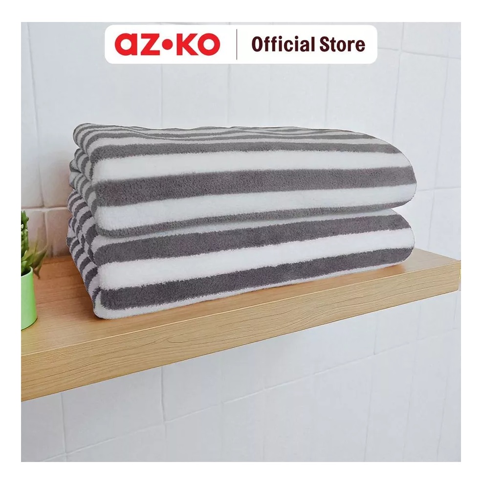 AZKO Forhom 70x140 cm Handuk Mandi Microfiber S Abu-Abu 2