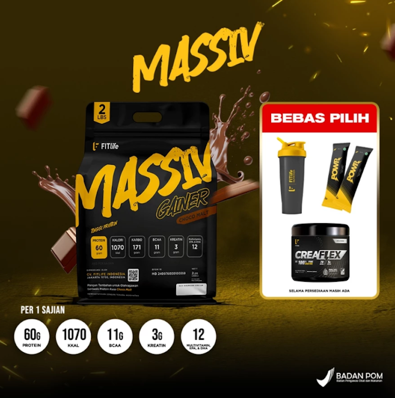 FITlife Massiv Gainer Vanilla 2