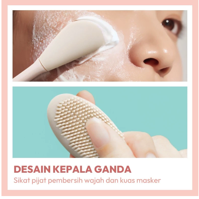 Blue Origin Group OH! SOME La motti Double-Headed Facial Mask Brush