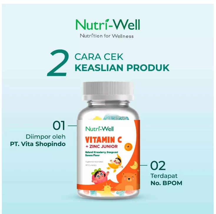 Nutri-Well Nutri-Well Vitamin C + Zinc Junior