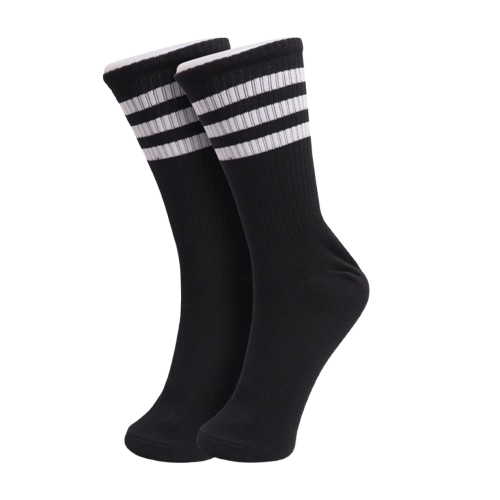 Terzien Kaos Kaki Panjang Motif Strips  1