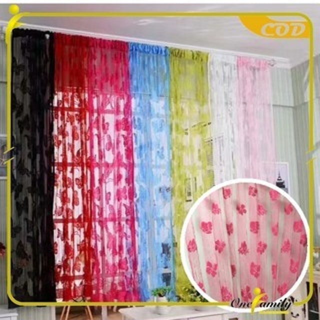 Tirai Benang Motif Kupu-Kupu ONE-C114-115