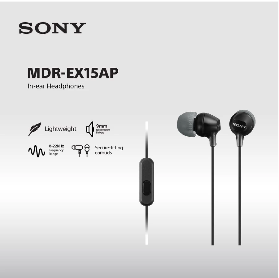 Sony Corporation Sony In-ear Headphones  MDR-EX15AP