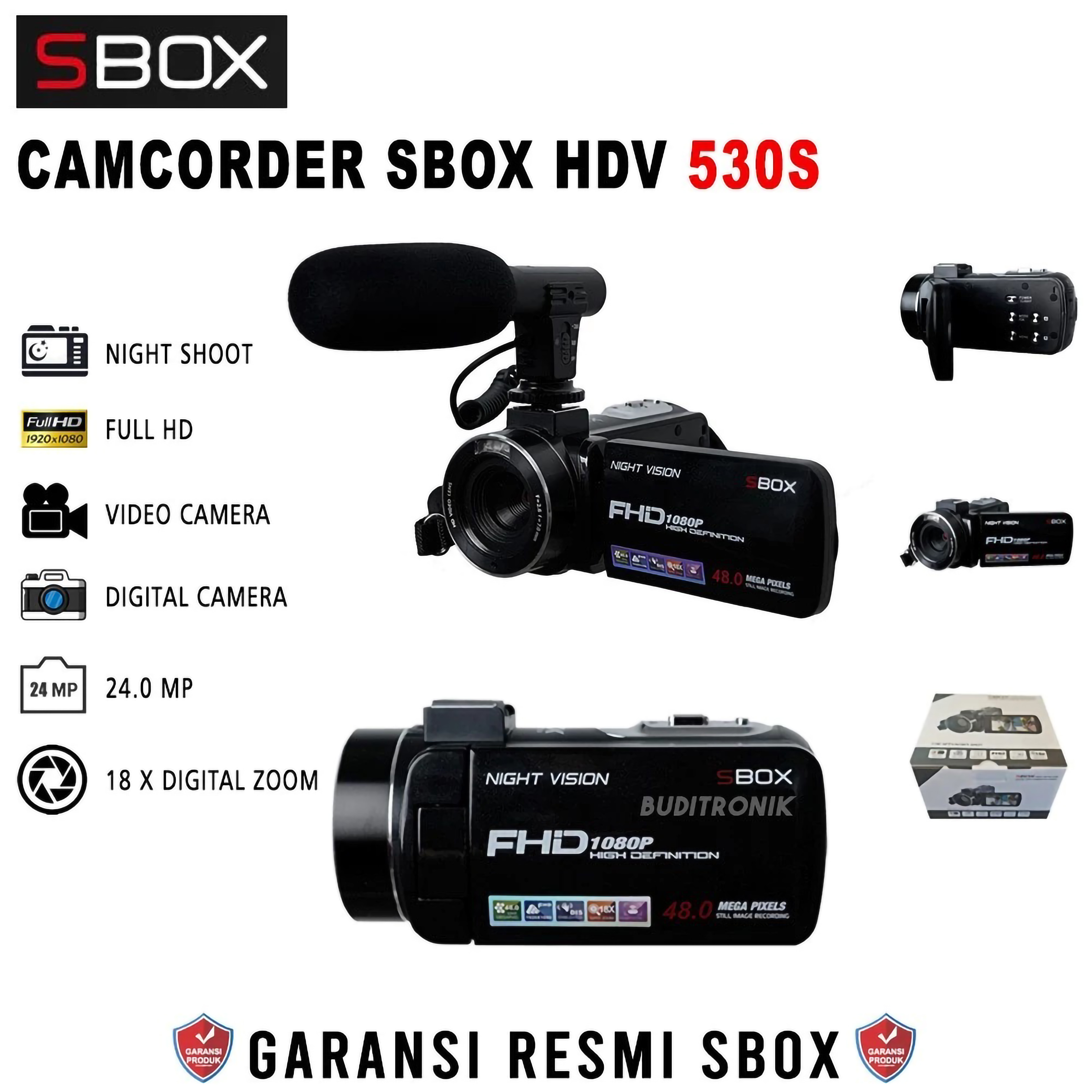 SBOX SBOX Camcorder 24MP S530