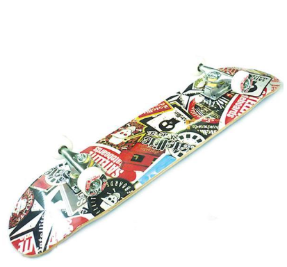 Silverfox  Skateboard Canadian Maple Satellite Skull  31X8 LY-31AE-3LM-6