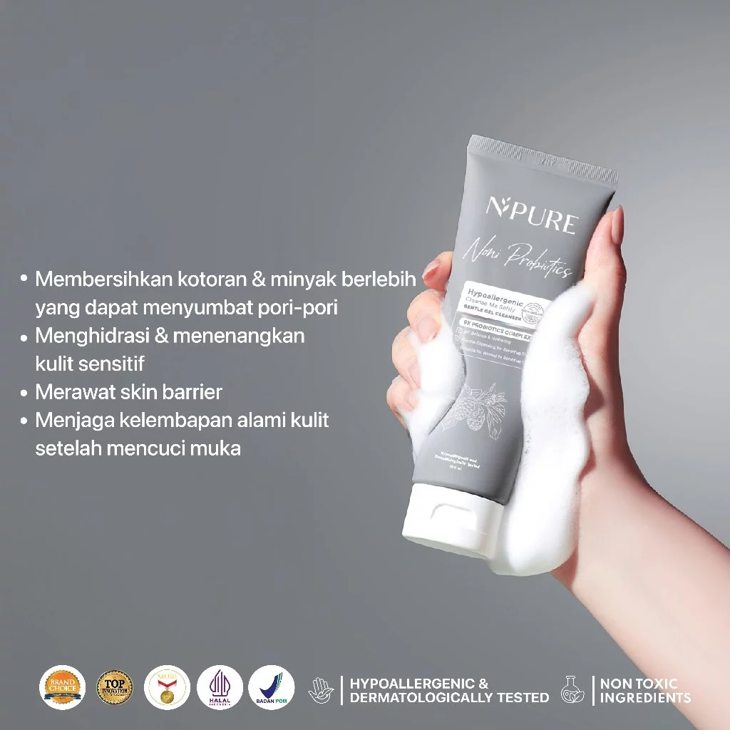 Penta Natural Kosmetindo N'PURE Noni Probiotics Cleanse Me Softly Gel Cleanser