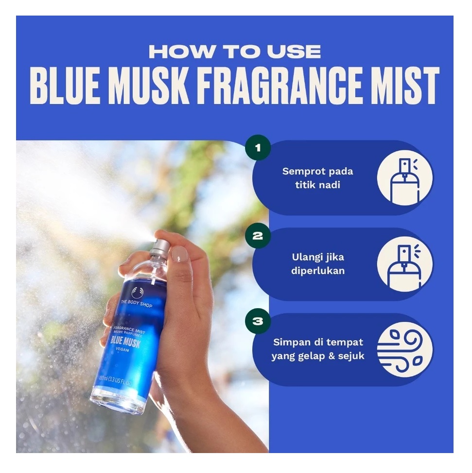 The Body Shop International Limited The Body Shop® Blue Musk Body Mist Fragrance 