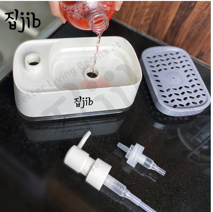 JIB Indonesia JIB 2 in 1 Soap Dispenser Free Spons