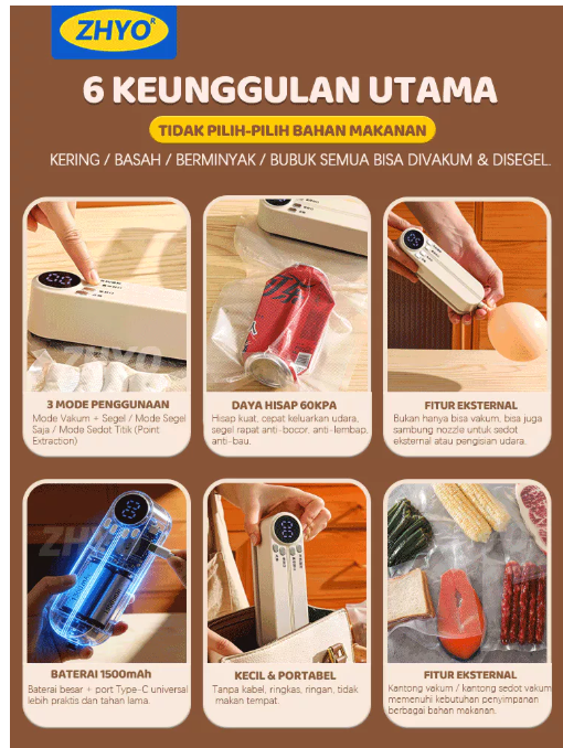  ZHYO Vacuum Sealer Portable 