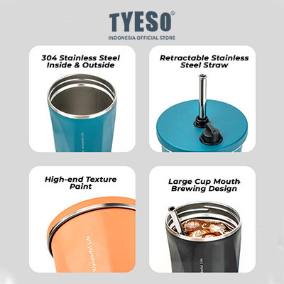 TYESO Vacuum Insulated Tumblers  TS-8848