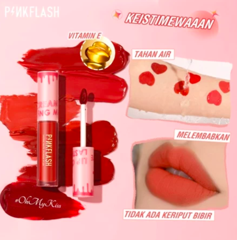 OhMyKiss OhMyPinkFlash Soft Matte VE Lipstick 3