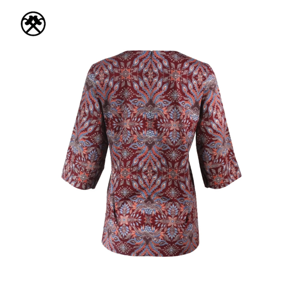 Batik Keris Batik Keris Blouse Batik Lengan 3/4 Mekar Manis