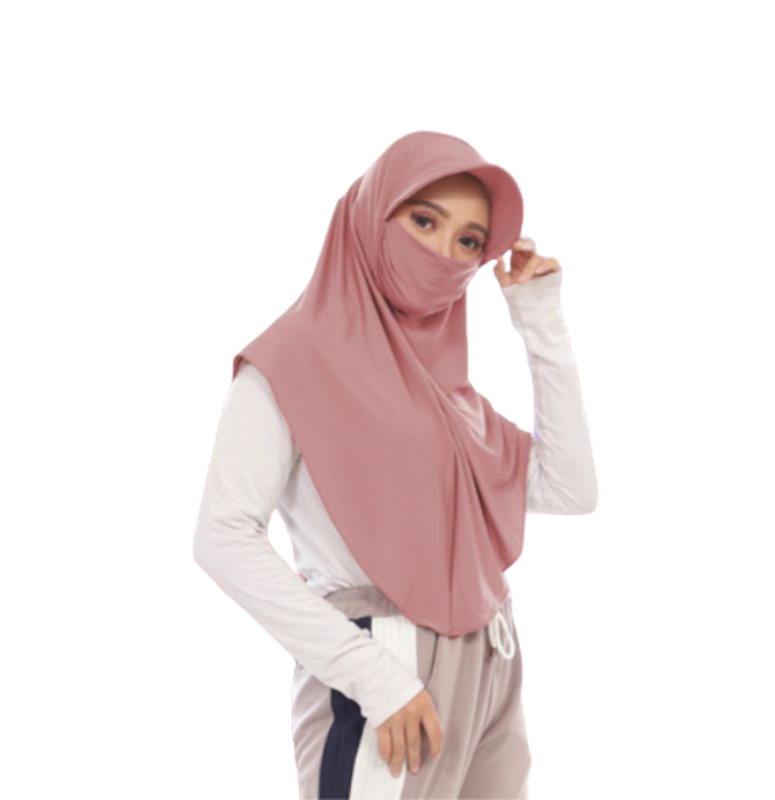 Hijab Sporty Topi Dewasa Masker Niqab 1