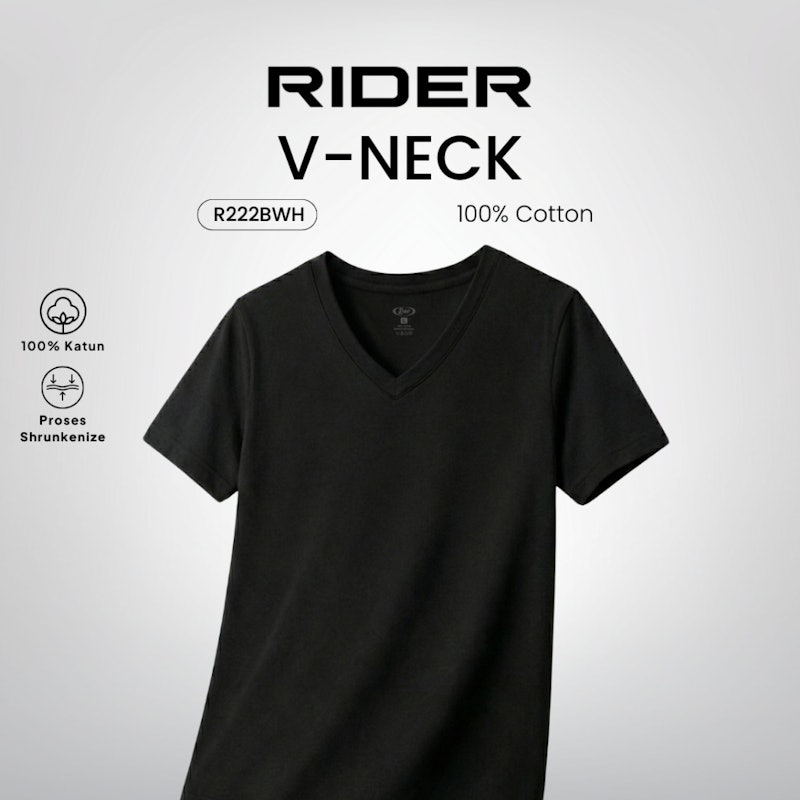 Rider Kaos Dalam Pria V-Neck 2
