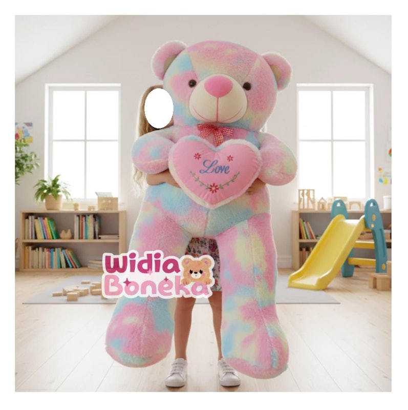 Boneka Teddy Bear Jumbo Rainbow 5