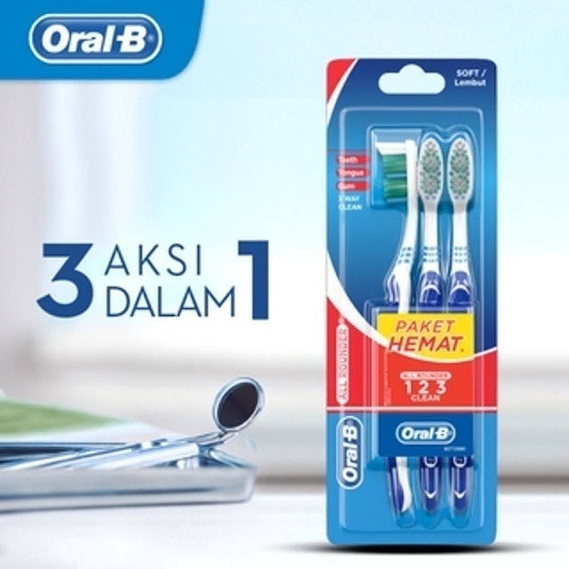 Oral-B 123 Soft 3s Toothbrush 1
