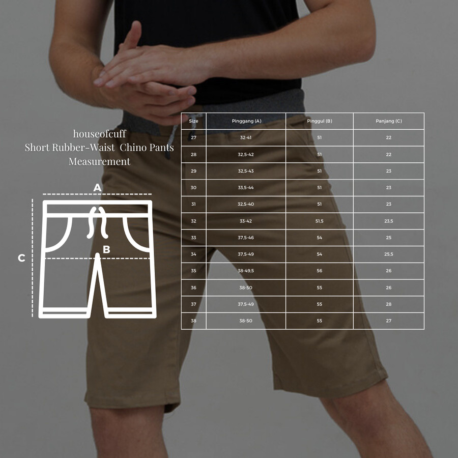  House of Cuff Celana Chino Pendek Slim Fit