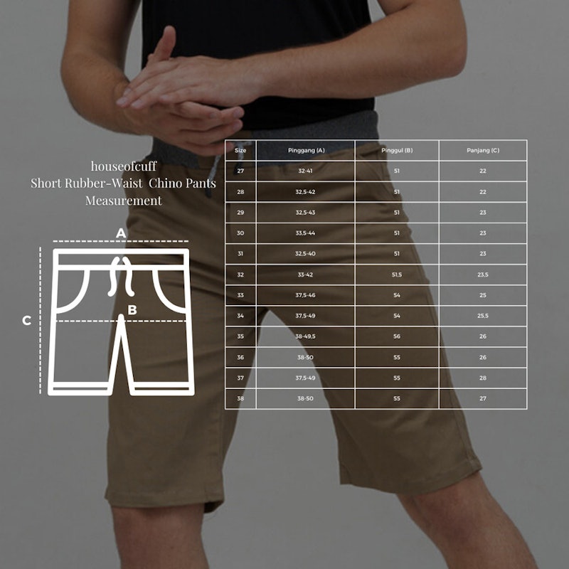 House of Cuff Celana Chino Pendek Slim Fit 5
