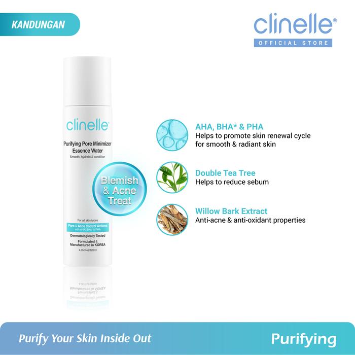 CLINELLE Purifying Pore Minimizer Essence Water 3