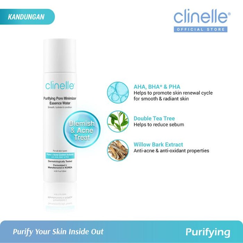 CLINELLE Purifying Pore Minimizer Essence Water 3