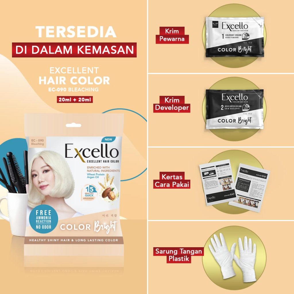 Priskila Prima Makmur Excello Excellent Hair Color Bleaching EC-090