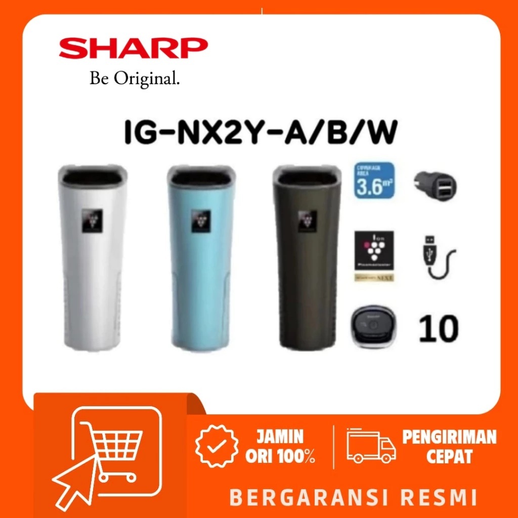 Sharp Electronics SHARP Car Air Purifier IG-NX2y-B/A/W
