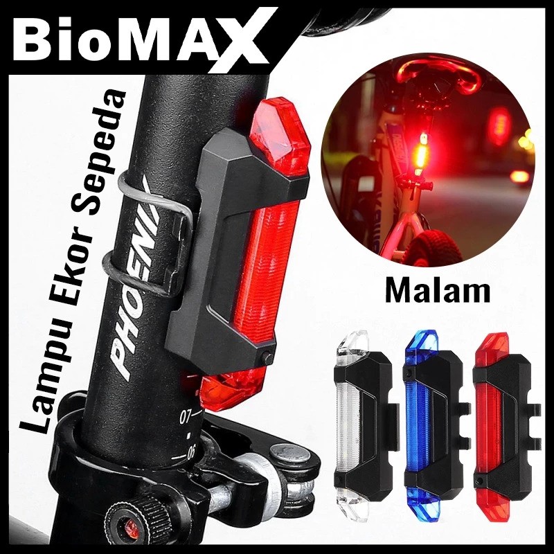  Biomax Lampu Ekor Sepeda