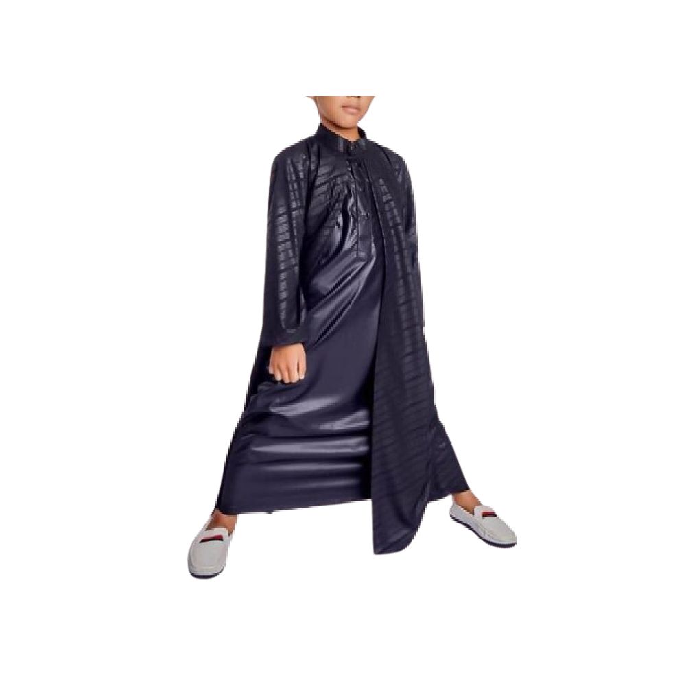 FOBDG Jubah Anak Shaquille Motif Embos Batik Miring