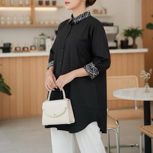  Shanaya Baju Batik Wanita Oversize